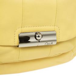 Pre Owned Coach Yellow Leather Kristin Hobo