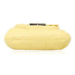 Pre Owned Coach Yellow Leather Kristin Hobo