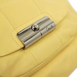 Pre Owned Coach Yellow Leather Kristin Hobo