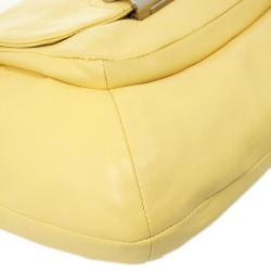 Pre Owned Coach Yellow Leather Kristin Hobo