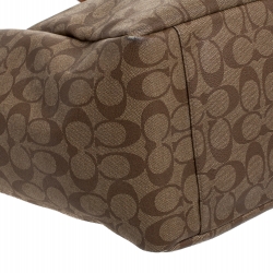 Coach Brown Signature Canvas Baby Diaper Bag