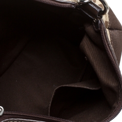 Pre Owned Coach Beige/Brown Signature Canvas Bag