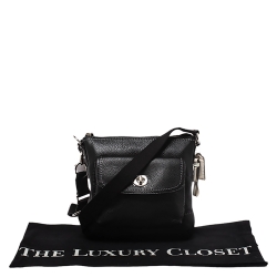 Pre Owned حقيبة كروس كوتش Park  جلد سوداء