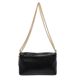 Pre Owned Coach Black Leather Dinky Crossbody Bag