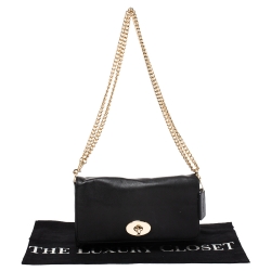 Pre Owned Coach Black Leather Dinky Crossbody Bag