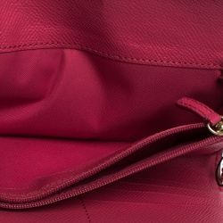 Pre Owned Coach Beige/Pink Coated Canvas and Leather Continental Wallet