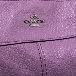 Pre Owned Coach Lilac Leather Lexy Shoulder Bag
