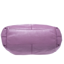 Pre Owned Coach Lilac Leather Lexy Shoulder Bag