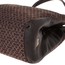 مملوكة مسبقًا Coach Brown Signature Canvas Edie 31 Shoulder Bag