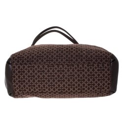 مملوكة مسبقًا Coach Brown Signature Canvas Edie 31 Shoulder Bag