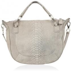 Pre Owned Coach Kristin Embossed Python Hobo