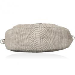 Pre Owned Coach Kristin Embossed Python Hobo