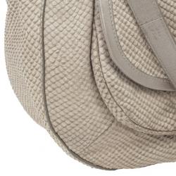 Pre Owned Coach Kristin Embossed Python Hobo