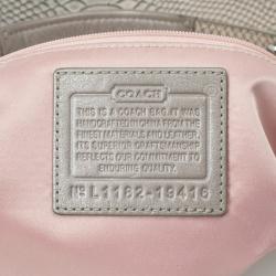 Pre Owned Coach Kristin Embossed Python Hobo