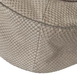 Pre Owned Coach Kristin Embossed Python Hobo