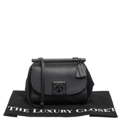 Pre Owned Coach Black Leather and Suede Drifter Crossbody Bag