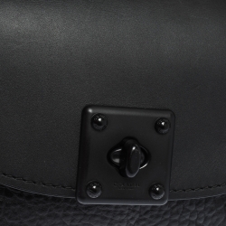 Pre Owned Coach Black Leather and Suede Drifter Crossbody Bag