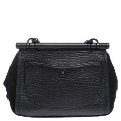 Pre Owned Coach Black Leather and Suede Drifter Crossbody Bag