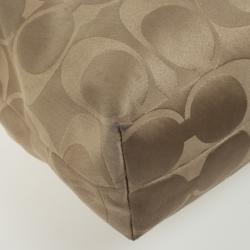 Pre Owned Coach Kristin Op Art Sateen Pleated Satchel