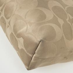 Pre Owned Coach Kristin Op Art Sateen Pleated Satchel