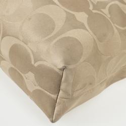 Pre Owned Coach Kristin Op Art Sateen Pleated Satchel