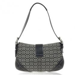 Pre Owned Coach Black Signature Soho Buckle Shoulder Bag