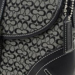 Pre Owned Coach Black Signature Soho Buckle Shoulder Bag