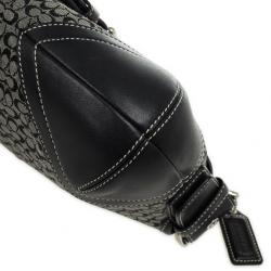 Pre Owned Coach Black Signature Soho Buckle Shoulder Bag