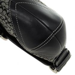 Pre Owned Coach Black Signature Soho Buckle Shoulder Bag
