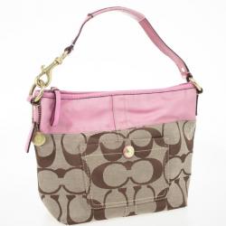 Pre Owned Coach Signature Monogram Hobo Bag
