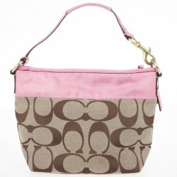 Pre Owned Coach Signature Monogram Hobo Bag