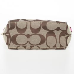 Pre Owned Coach Signature Monogram Hobo Bag