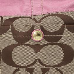 Pre Owned Coach Signature Monogram Hobo Bag