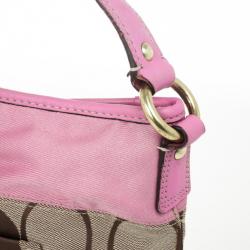 Pre Owned Coach Signature Monogram Hobo Bag