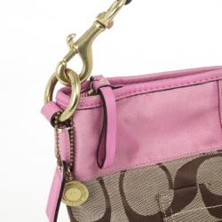 Pre Owned Coach Signature Monogram Hobo Bag