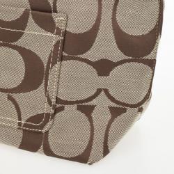 Pre Owned Coach Signature Monogram Hobo Bag