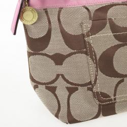 Pre Owned Coach Signature Monogram Hobo Bag