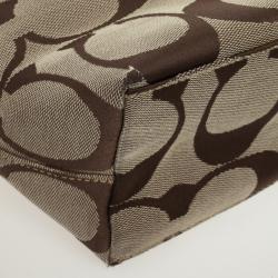 Pre Owned Coach Signature Monogram Hobo Bag