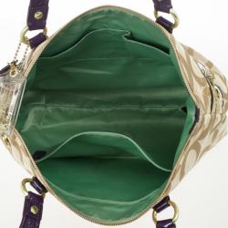 Pre Owned Coach Poppy Graffiti Appliqué Glam Tote