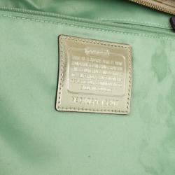 Pre Owned Coach Poppy Graffiti Appliqué Glam Tote