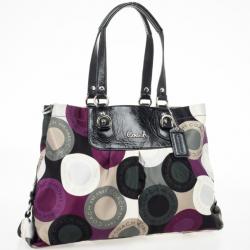 Pre Owned Coach Ashley Snaphead Carryall Tote