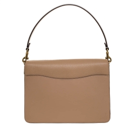Pre Owned Coach Beige/White Leather and Python Tabby Shoulder Bag