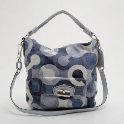 Pre Owned Coach Kristin Graphic Op Art Hobo