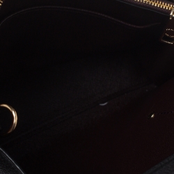 Pre Owned Coach Black Leather Charlie Carryall 28 Bag