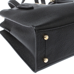 Pre Owned Coach Black Leather Charlie Carryall 28 Bag