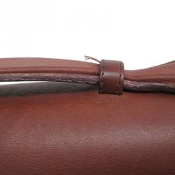 Pre Owned Coach Brown Leather Flap Bag