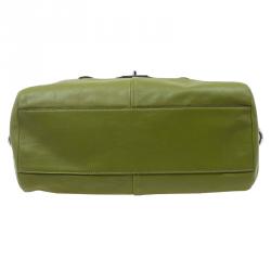 Pre Owned Coach Green Leather Chelsea Satchel