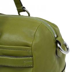 Pre Owned Coach Green Leather Chelsea Satchel