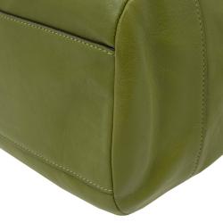 Pre Owned Coach Green Leather Chelsea Satchel