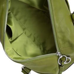 Pre Owned Coach Green Leather Chelsea Satchel